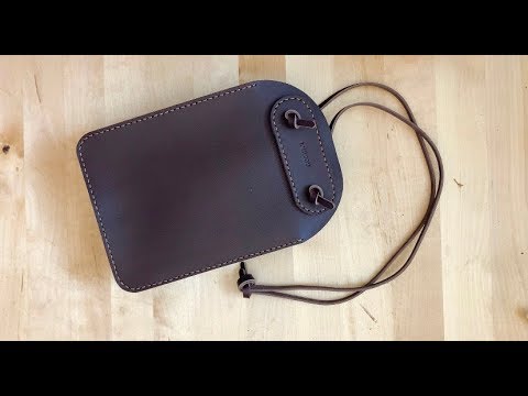 [가죽공예 leathercraft] 투웨이 크로스백 만들기 Making a 2-way cross bag | ASMR