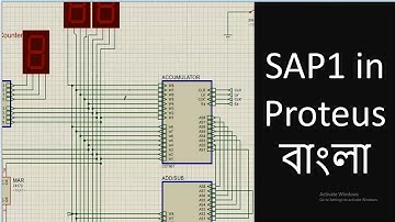 SAP1-How to design Accumulator in Proteus 8 Professional (Bangla)