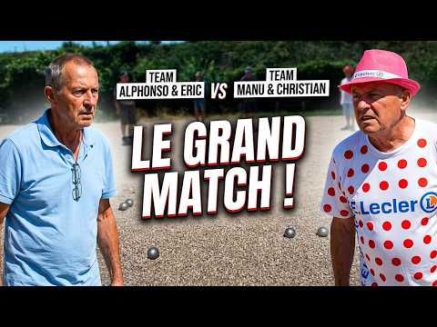 La Boule Tourvillaise en action : Alphonso et Eric face à Manu et Christian