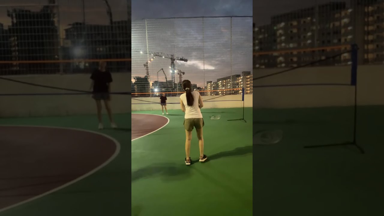 Playing Badminton 🏸 26 Feb 2026 #badminton #justlikethis  #familytime