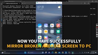 (RISKY METHOD) (READ DESC) MIRROR COMPLETELY BROKEN ANDROID SCREEN TO LAPTOP/PC.