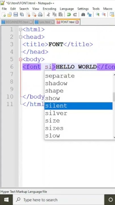 HOW TO INSERT FONT IN HTML | HOW TO COLOR / STYLING TEXT IN HTML | FONT ...