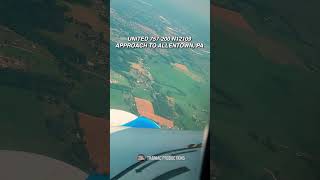 UA 757-200 Approach to Allentown, PA (ABE) @TrainiacProductions