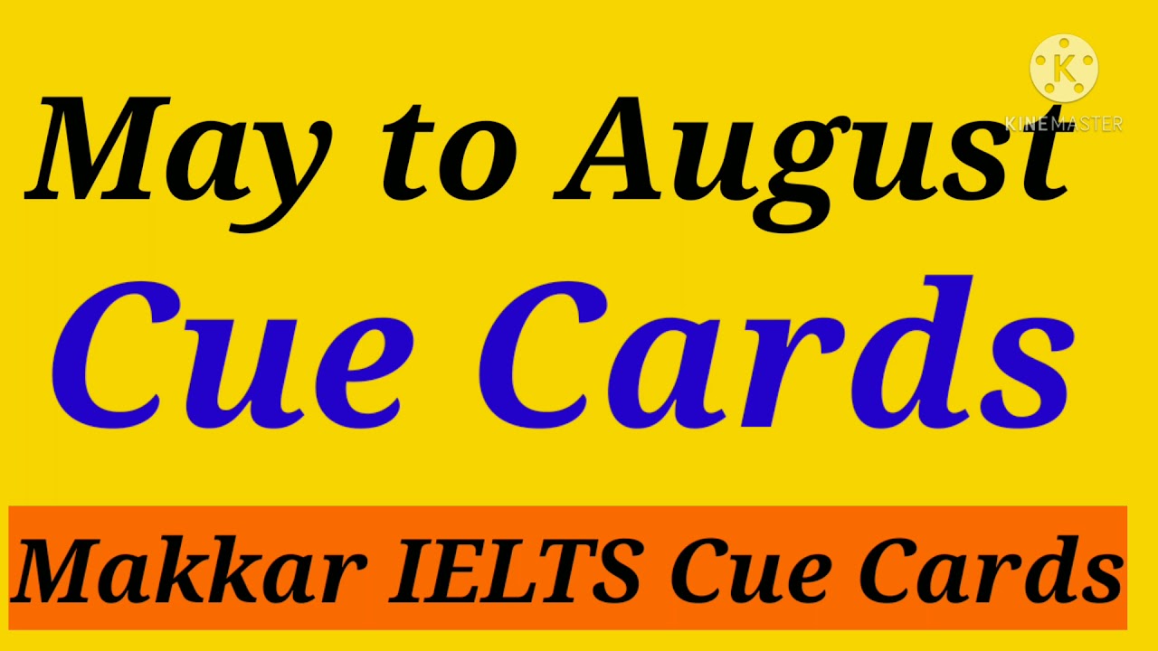 May  to August 2021 Cue Card/ Makkar Cue Cards May to August