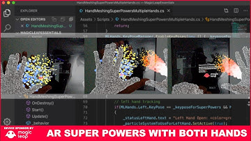 Magic Leap Hand Meshing and Hand Tracking For Generating Super Powers With Both Hands