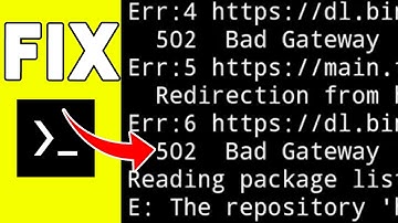 How To Fix Termux Apt Update Error | Fix Wget Update Error