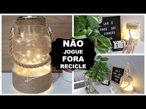 DIY DECOR: IDEIA PARA REAPROVEITAR OS POTES DE VIDRO| Viviane Magalhães