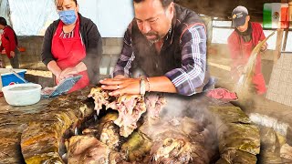 Viajé 5 HORAS por estos TACOS de BARBACOA 🌮 Barbacoa de Borrego + Tour Enorme de Comida Mexicana