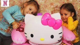 Хеллоу Китти набор косметики распаковка косметички Hello Kitty makeup unpacking