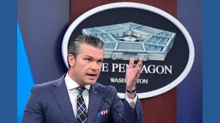 WATCH LIVE: Secretary of Defense Pete Hegseth holds Pentagon press briefing