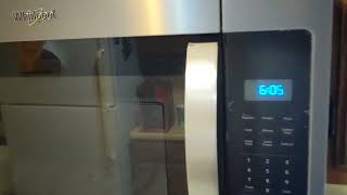How to set the clock on a Whirlpool microwave model WMH31017HZ11