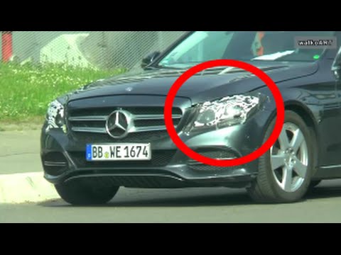 Neue Multibeam LED-Scheinwerfer Mercedes C-Klasse W205? Erlkönig new  headlights C-Class 2015 - YouTube
