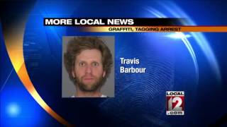 Police arrest man for graffiti, tagging