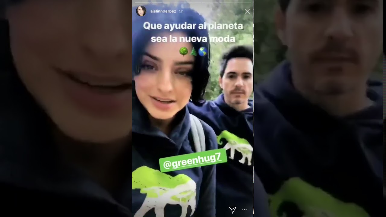 Aislinn Derbez apoyando al medio ambiente y por primera vez muestra su carita de kailani