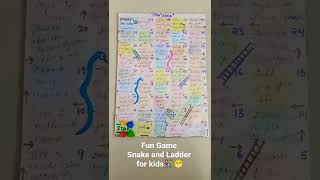 Indoor Fun Game Activity For Kids Diy Snake And Ladder fungame funactivityforkids diy