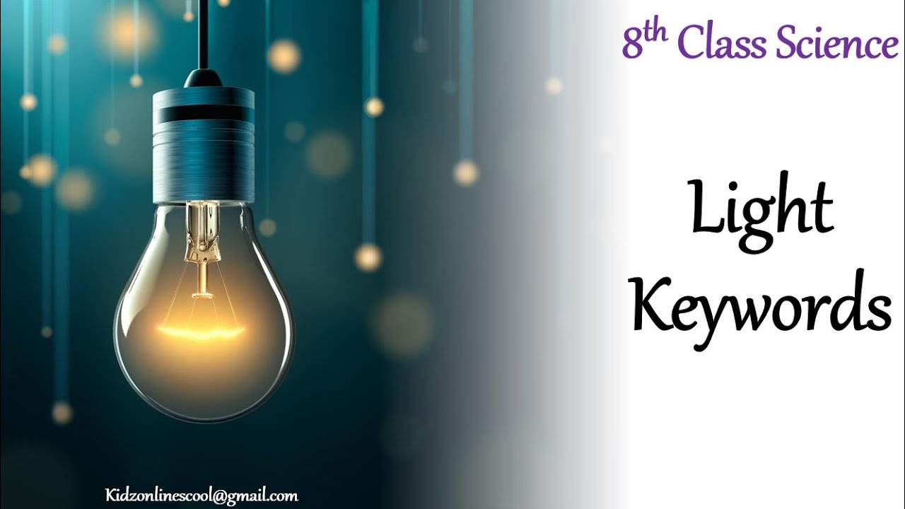 Light || Keywords || 8th Class Science || Science Dictionary ...