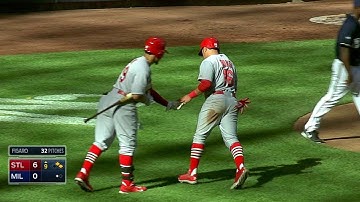 STL@MIL: Carpenter pads lead with RBI single