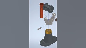 Assembly Animation of a Swivel Bearing in Autodesk Inventor: A Comprehensive Guide #shorts #3d