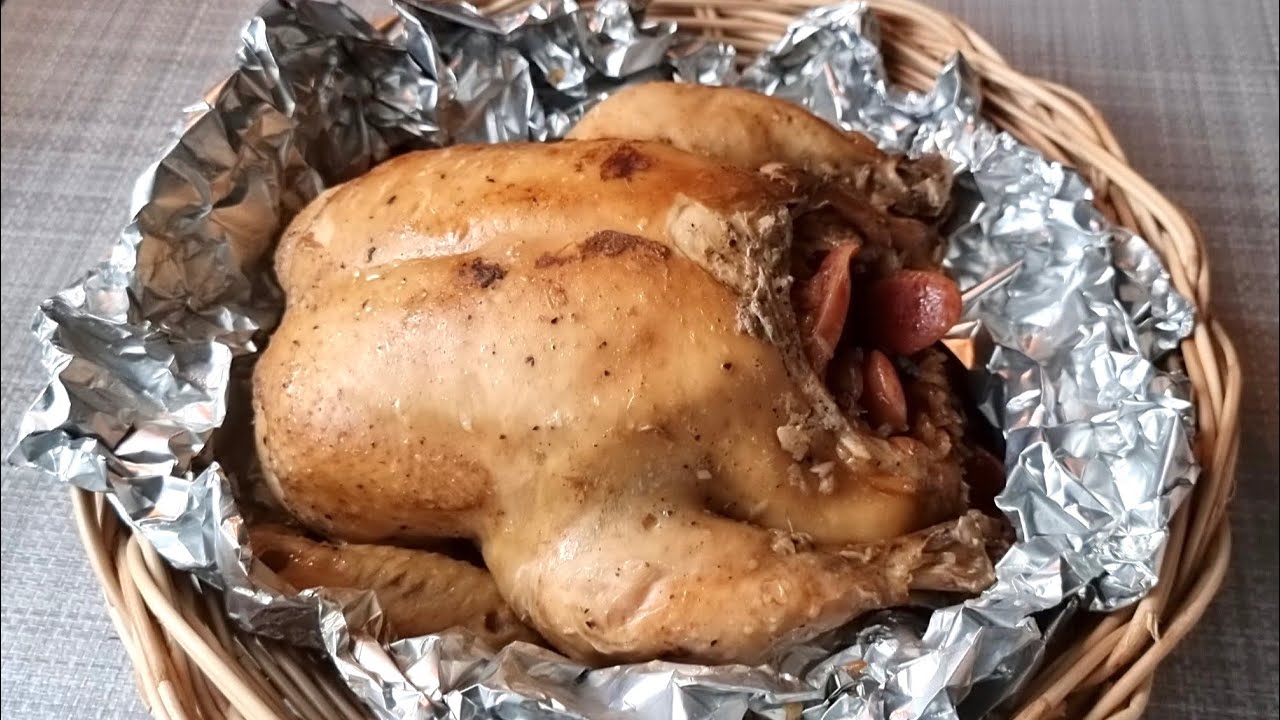 ကြက်ကောင်လုံးပေါင်း ကောက်ညှင်းအစာသွတ်  Stuffed sticky rice with whole chicken