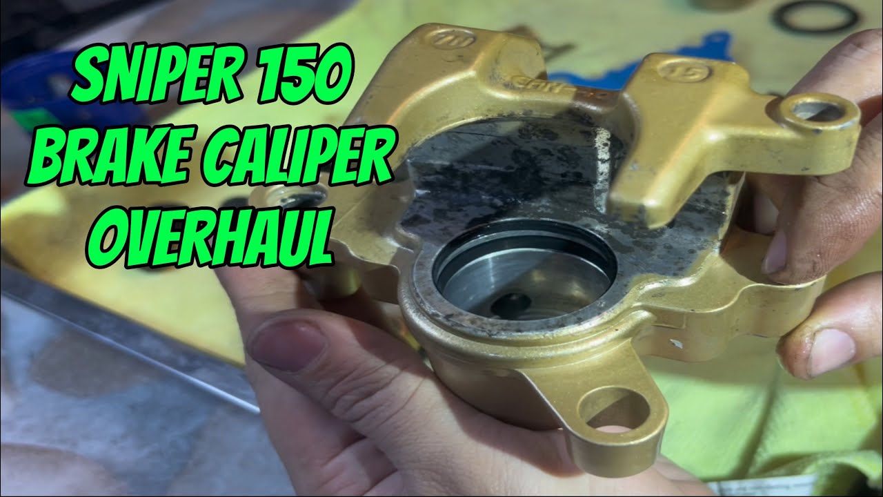 How to Overhaul Brake Caliper | Sniper 150 Brake Cleaning