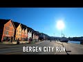 Virtual Running Vidoes | Bergen Sightseeing | Bryggen Fishmarket | Treadmill Workout Run Walk
