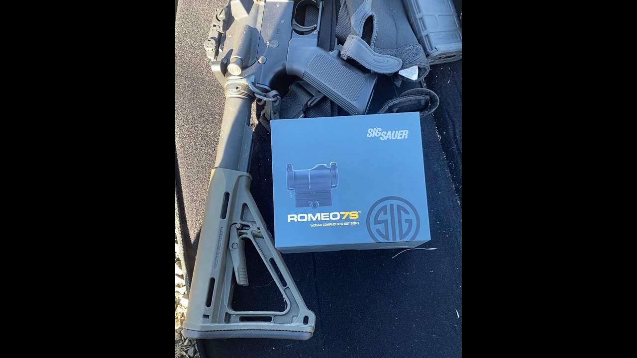 Unboxing and Shooting the SIG SAUER ROMEO7S Red Dot Sight - YouTube