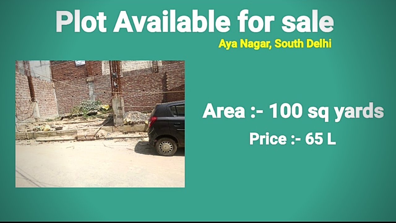 100 SQ YARDS PLOT FOR SALE IN AYA NAGAR 65L SOUTH DELHI Mother9