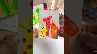 Diy Giraffe idea!🦒 #artandcraft #giraffe #shorts