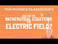 Electric Field Intensity Quiz