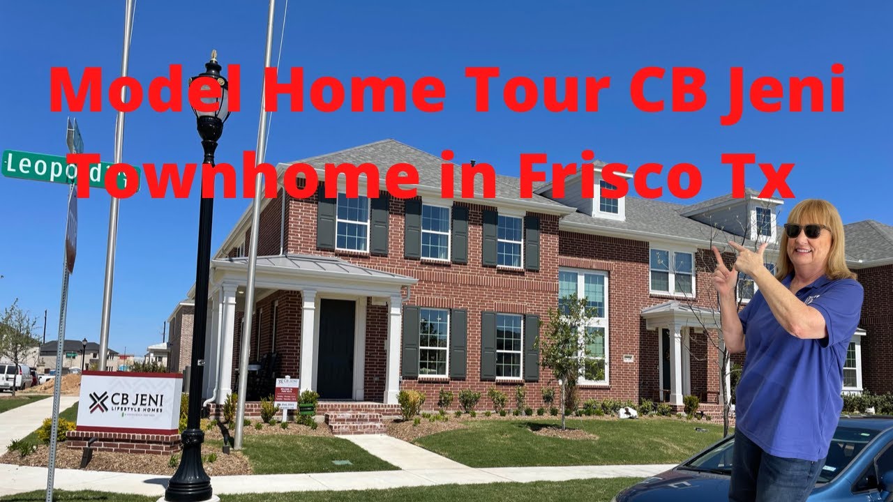 Model Home Tour CB Jeni Townhome Frisco, Tx YouTube