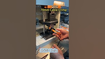 Terminal Crimping Test: 16-Ton Press with C-Frame Applicator for 70mm² Cable