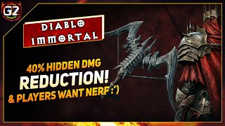 It Has 40% Hidden Damage Reduction & Players asking for NERF | Diablo Immortal