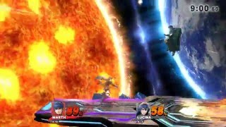 [Smash Bros 4] Marth VS CPU9 (Lucina)
