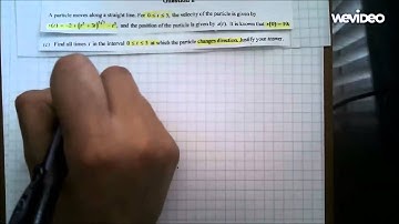 AP Calculus AB 2013 Question 2 FRQ Tutorial