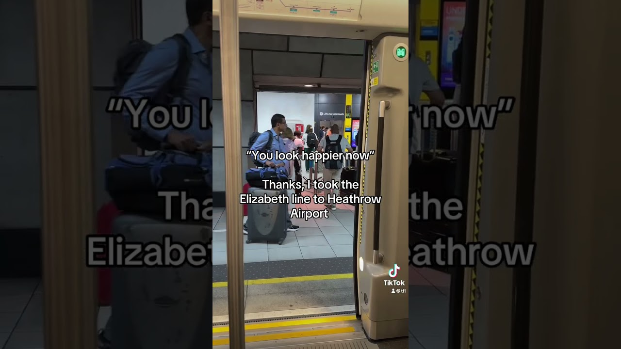 Travelling in style on the Elizabeth line ✈️ 💜 | Transport for London