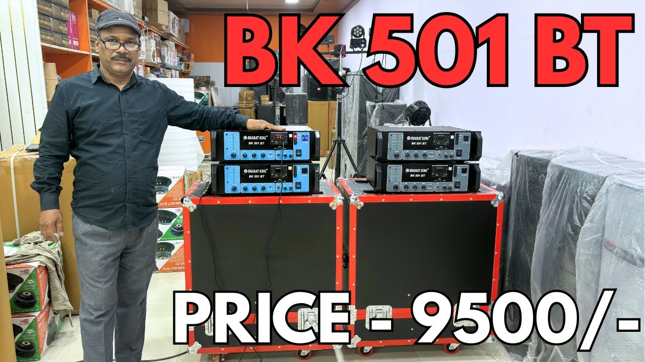 BHARAT ELECTRONICS BK 501 BT 500W AMPLIFIER PRICE 9500/- BUY NOW ...