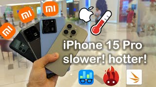 Heating Problem - iPhone 15 Pro vs Xiaomi 13T Pro vs Xiaomi 13T vs Xiaomi 13 Pro vs Xiaomi 12T