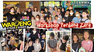Workshop by Zara Cute | Pertama Kali Zara jadi Pengajar - DIY Sulam Pita di Waroeng Steak