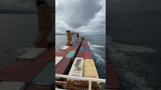 Parallel Voyage with Our Sister Vessel #merchantnavy #ship #seafarerlife #container #mariner