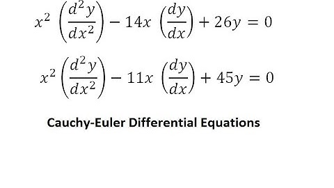 Calculus Help: Cauchy-Euler Differential Equation: x^2  ((d^2 y)/(dx^2 ))-14x (dy/dx)+26y=0