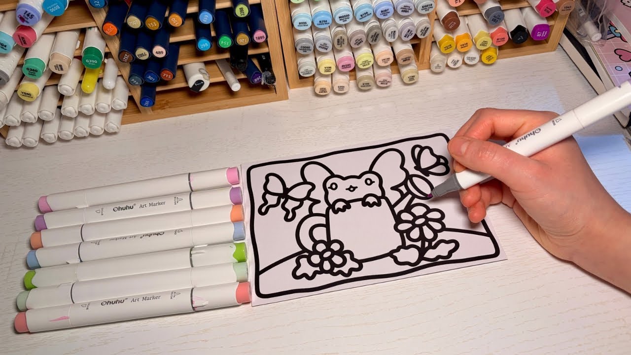 Color With Me | Cozy Spring Coloring Page (Relaxing Adult Coloring)