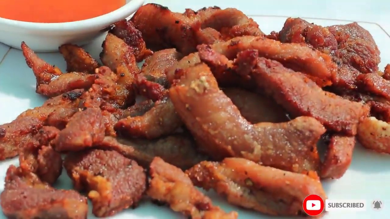 How to make Dried sun pork is very tasty EPS28 CS Chef Skills YouTube