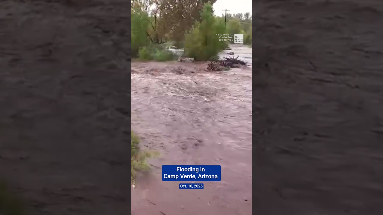Dual Tropical Systems Trigger Flash Flooding, Mudslides in Camp Verde, Arizona