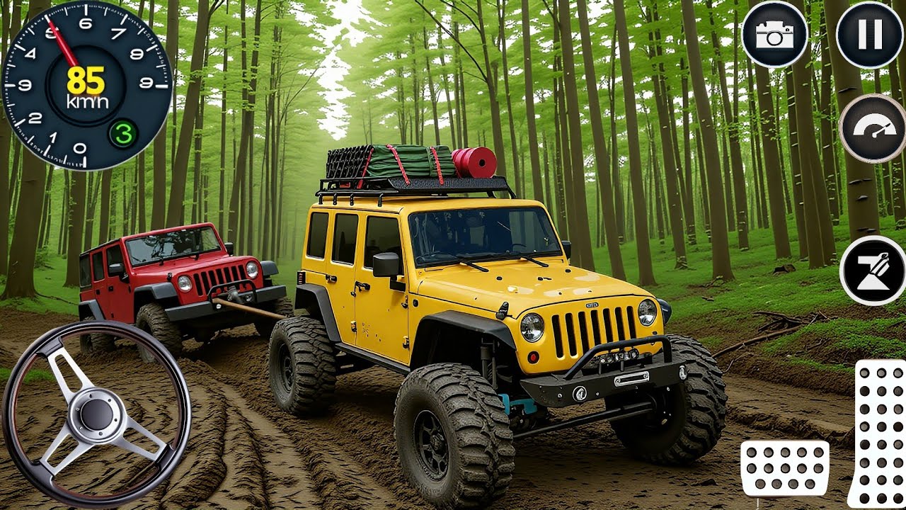 4x4 Offroad Jeep Driving Simulator 3D - Drive SUV 4x4 Jeep Offroad Game - Android Gameplay