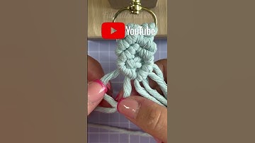 OUT NOW: Full tutorial on how to make a simple MACRAME KEYCHAIN | DIY