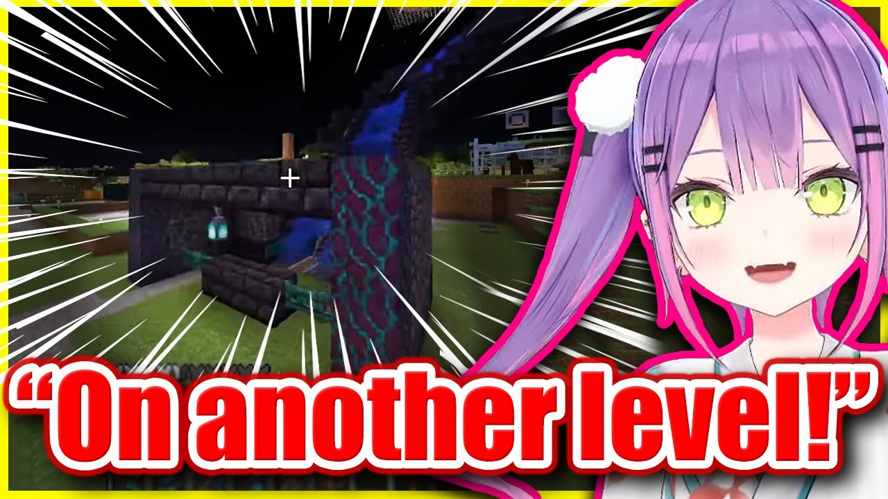 Towa REACTS to the WATER SLIDE made by Miko & Suisei - Minecraft Summer Festival 【ENG Sub Hololive】