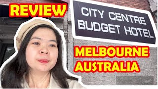 REVIEW CITY CENTER BUDGET HOTEL MELBOURNE AUSTRALIA