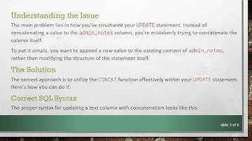How to Update MySQL Text Column with Concat using a Prepared Statement