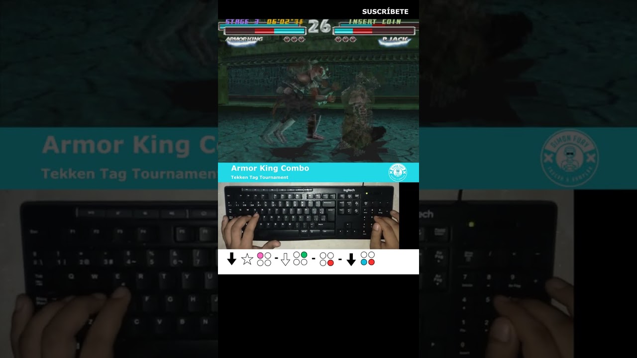 Armor King Combos 2 Comandos Tekken Tag Tournament  