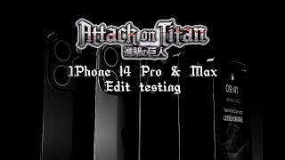Attack on Titan 8K Quality IPhone 14 Pro & Max Testing